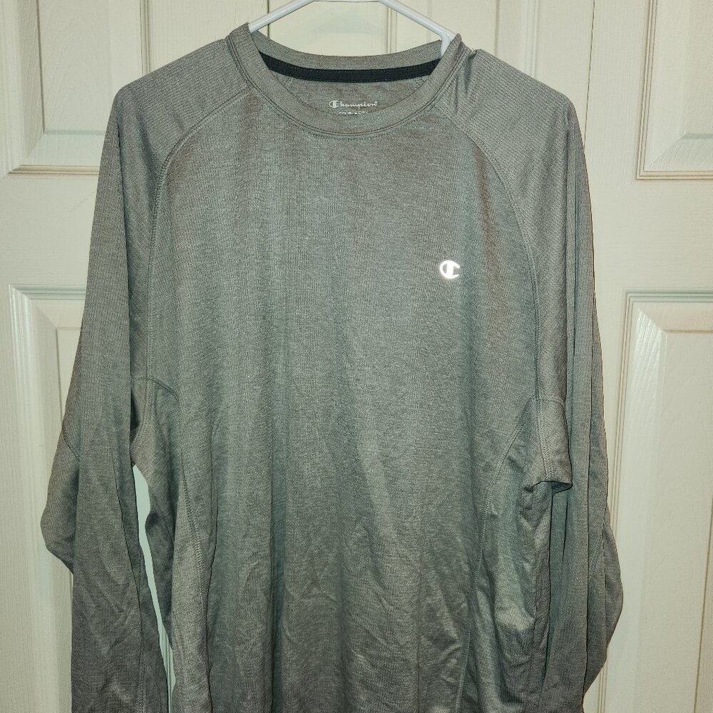Pre-owned men's 2XL gray Champion Double Dry long sleeve